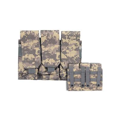 China Convenient Tactical Military MOLLE Belt Clip Mag Triple Magazine Pouch for sale