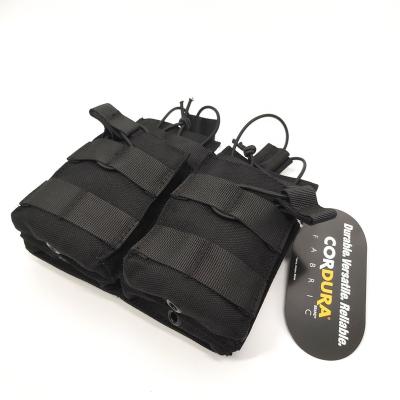 China 2020 High Quality Nylon Tactical Open Top Pouch Mag Pouch Bag Military Molle Pistol Magazine Convenient Cordura Double for sale