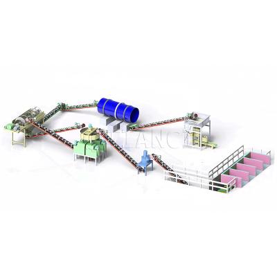 China High Working Efficiency 3TPH roller press granulation compound fertilizer granules production line for sale