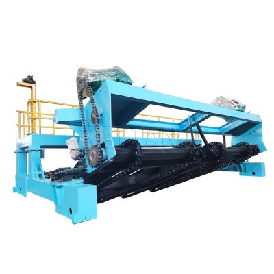 China Automatic Cow Dung Organic Manure Fermentation Machine Chain Plate Type Compost Turner for sale