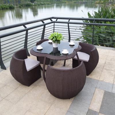 China Eco-friendly\UV Resistant\Water Proof\Weather Resistant Rattan Chair Coffee Table Combination For Balcony Furniture Outdoor Rattan Garden Wicker Set for sale