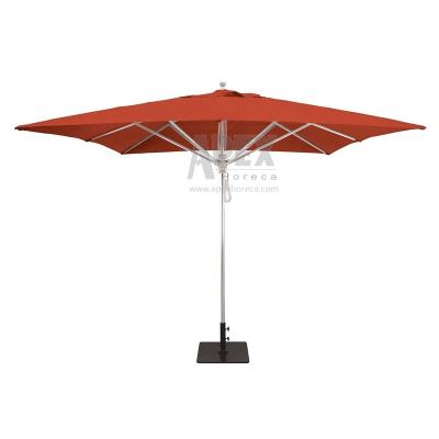 China Modern Outdoor 2.5*2.5m Aluminum Pole Parasol 2.5*2.5m Outdoor Printing Square Market Patio Custom Leisure Umbrella for sale