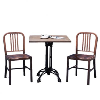 China China Supplier Regular Cast Iron Dining Cafe Restaurant Metal Garden Chair Table Base for sale