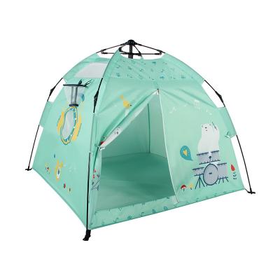 China Toy Automatic Folding Oxford Fabric Outdoor And Indoor Single Layer Soft Kids Play Tent For 1-2 Person for sale