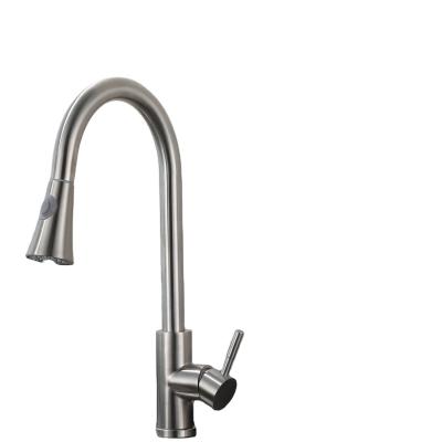 China Pull Out Kitchen Faucet High Quality New Stainless Steel Hot And Cold Kitchen Faucet for sale