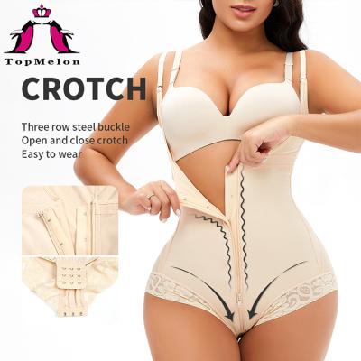 China Breathable European and American one-piece waist and hips, tight-fitting, large size zipper breasted shapewear 5XL, 6XL for sale