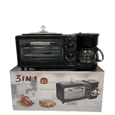 China Rv Best Selling Oven Coffee Maker Electric Toaster 3 in 1 Breakfast Maker for sale