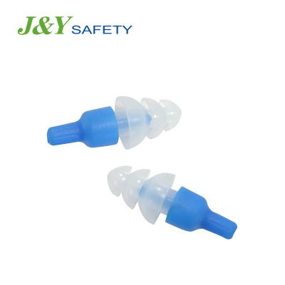 China Flexible Anti-noise Sleeping Earplugs Ce Ansi Approved Silicon 26dB Blue Ear Plugs Swimming Waterproof for sale