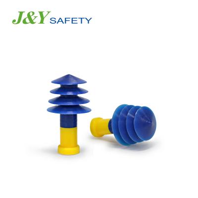 중국 Reusable Soft Silicon Earplugs With Cord Noise Reduction ANSI Approved Airplane Earplug 판매용