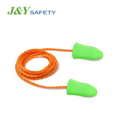 China Wired Noise Reducer Soft PU Ear plug Sound-proof Foam Sound Cancelling Sleep easy Earplugs for sale