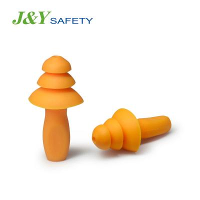 China Custom Reusable TPR Hearing Protection Ear Plugs Without String Lossless Anti-noise Earplugs for sale