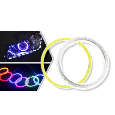 China LED Angel Eyes Auto Angel Eyes led halo rings light 60mm 70mm 80mm 90mm 100mm 110mm COB Headlight DRL Daytime Running Light 12-24V for sale