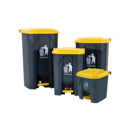 China Viable Hot Sales Stage Plastic Square Open Trash Can 4 Different Sizes Factory Wholesales for sale