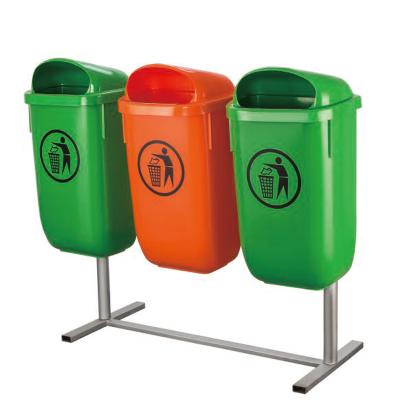 China Outdoor Garbage Bin Green Orange Color Factory Sustainable New Type Wholesale Garbage Bin Grabber for sale