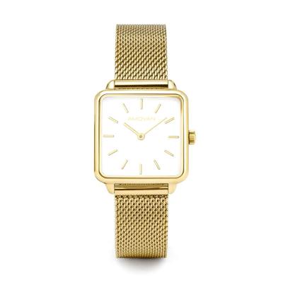 China Hits of water resistant 2021 luxury brand men women watch stainless steel quartz color square wristwatches for sale