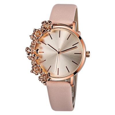 China Best Selling Colorful Flower Shape Water Resistant Dial Flat Personalized Creative Watches Woman Quartz Watch Jewelry Bracelet Wristwatch for sale