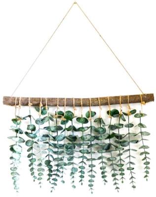 China Contemporary Wholesale HOT Selling Artificial Amazon Wall Hanging Eucalyptus Greenery Eucalyptus Wall Decor for sale