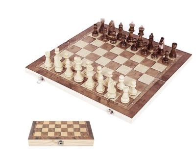 China Eductional toys wholesale custom chess game cheap high quality luxury wooden chess board big arsenal for sale