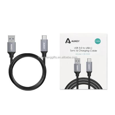 China AUKEY COMPUTER Braided Nylon 1M USB-C to USB 3.0 Cable for sale