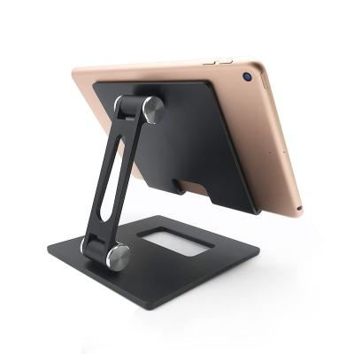 China Mobile Phone/Pad Folding Adjustable Mobile Phone Pad Holder Desktop Tablet Desk Stand for sale