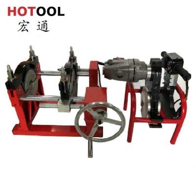 China Hotels 50-200mm HDPE Pipe Butt Fusion Welding Machine, Bolt Drive, 2 Terminal Flanges for sale