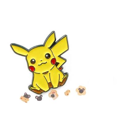 China 2021 New Design Europe Pikachu Anime Badge Custom Metal Enamel Badge Pin for sale