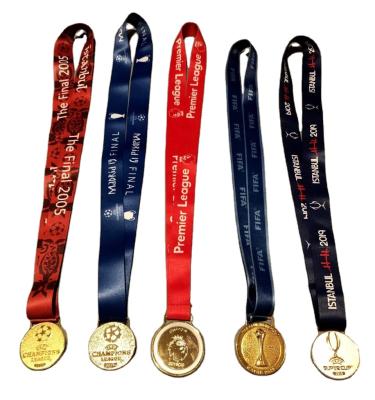 China Best Europe Awards Champions Medal Gold Metal Sports League Medal Medal With Ribbon for sale