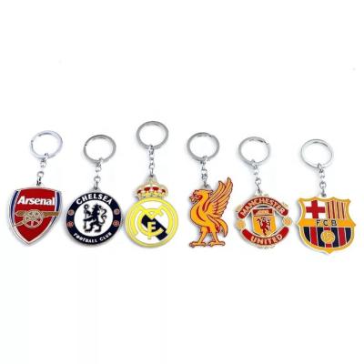 China Memories ; European Football Team Souvenir Metal Keychain Gifts With Club Logo for sale