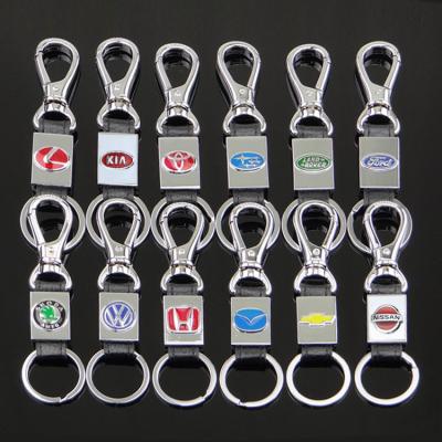 China Metal in the stock car brand metal car auto logo key chain key chain for sale