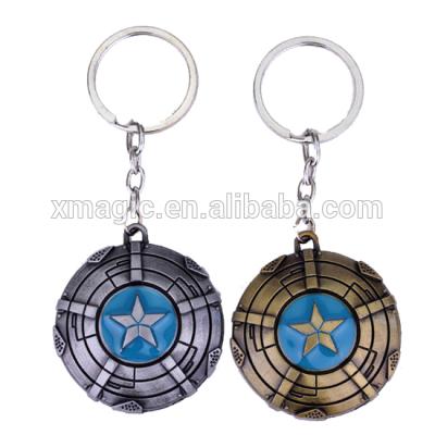 China Memories ; gifts the avenger movie memorabilia Captain American Shield Keychain for sale