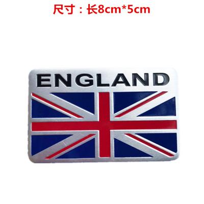 China Custom British People Flag Fridge Sticker Metal Body Sticker American Flag Logo Fridge Car Sticker for sale