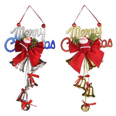 China Metal Europe Christmas Tree Decoration Santa Bell Ornament Pendant Christmas Gift for sale