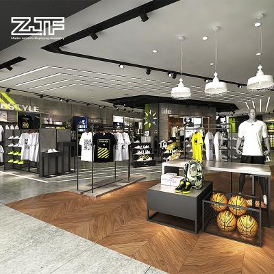 China High Quality Eco - Friendly MDF Sports Store To Show Custom Athletic Shoes Interior Design Decoration for sale