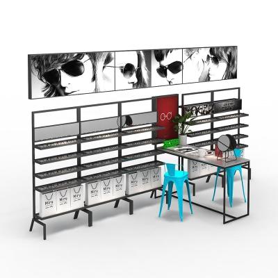 China Eco - Friendly Modern Sunglasses Shop Furniture Floor Standing Optical Display Rack for sale