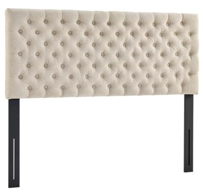 China Popular cheap and good button tufted soft bed headboard with metal legs headboard only for sale for sale