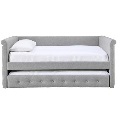 China Luxury Modern Twin Bedroom Furniture Single Storage Day Frame Button Tufted Sofa Bed for sale