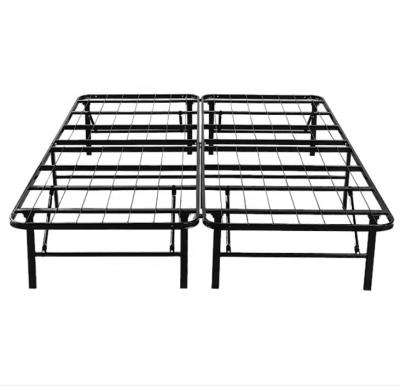 China Foldable Powder Coated Factory Wholesale Cheap Folding Metal Platform Bed Base, Iron Mattress Base For Wholesale for sale