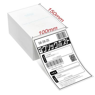 China Wholesale A6 4x6 100x150 Status Waterproof Shipping Label Sticker Paper Thermal Packing List Print Waterproof Thermal Computer for sale