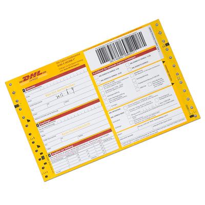 China High Quality Express And DHL Logistics Courier Waybill With Barcode And Digital Number for sale