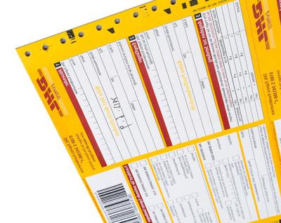 China Express and Logistics Tengen Customized Printing Order International Logistics Express Barcode Shipping Sheet for sale