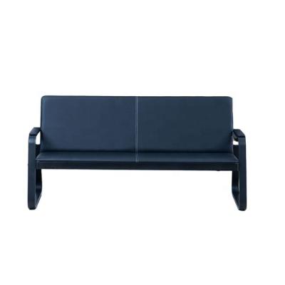 China (Other)Waiting Room Design Office Reception Adjustable Black Leather Single Sofa For Project for sale