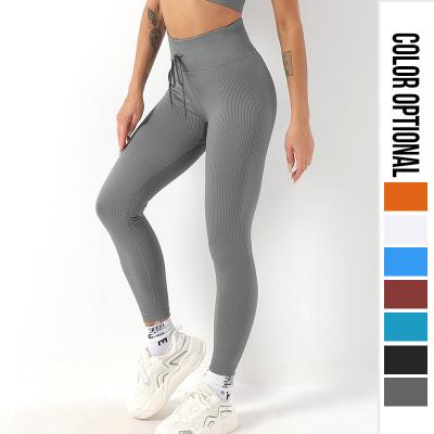 China Antibacterial Wear Antibacterial Seamless Outer Hip Women's Yoga Pants Fitness Yoga Pants Fishing Hip Sports Lifting Sexy Pants for sale