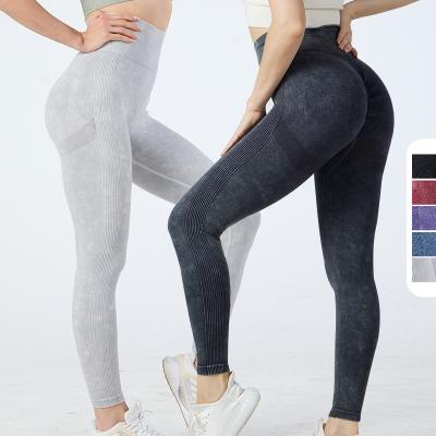 China Antibacterial Yoga Pants Antibacterial Hip Waist Raise Fitness Pants Women S Sports Abdominal Training Tight Pants for sale