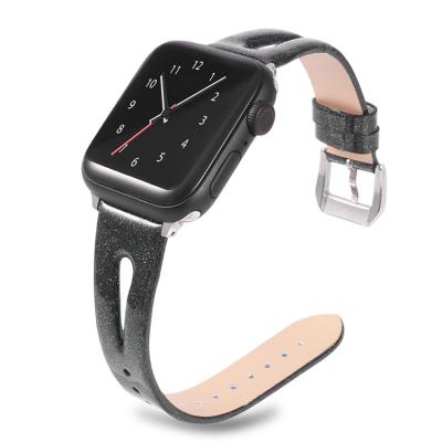 China High Quality PU Leather Compatibility Apple Watch Strap Leather Band For Smart Watch for sale