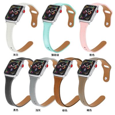 China High Quality Leather Stylish Leather Band For Apple Watch iWatch Strap Women Girl, Replacement Genuine Leather Bands Straps For Apple Watch for sale