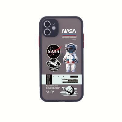 China Shockproof Space Astronaut NASA Mobile Phone Case Suitable For iPhone12Pro Lens Shell Apple 11 Mobile Phone Protective Case for sale