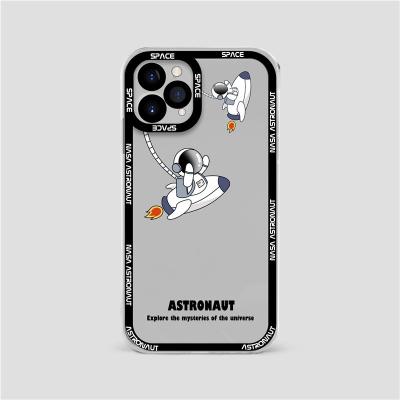 China Shockproof Space Astronaut NASA Mobile Phone Case Suitable For iPhone12Pro Lens Shell Apple 11 Mobile Phone Protective Case for sale