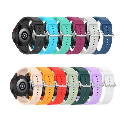 China High Quality Silicone Strap Sport Strap Watch Bands For Samsung Galaxy Watch 4 44 46mm Strap for sale