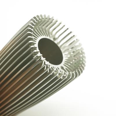 China 6063 Alloy Factory Customized Polishing Brushed Anodized Extruded Aluminum Profile Alloy Heatsink for sale