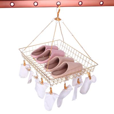 China Hot Sale Multi Function Stocked Aluminum Cloth Sock Clip Peg Laundry Clip Hanger for sale